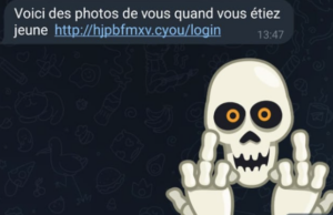 Alerte : Attention aux messages contenant le lien » http:// …. cyou / »