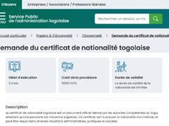 Togo : La demande de certificat de nationalité se fera désormais en ligne
