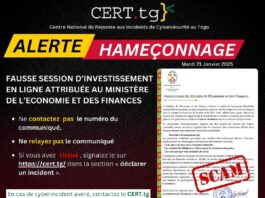 Le CERT.tg alerte sur une arnaque aux  investissements en ligne
