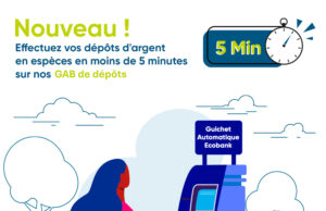 Des GAB de dépôt, déployés par Ecobank Togo, dans ses agences.