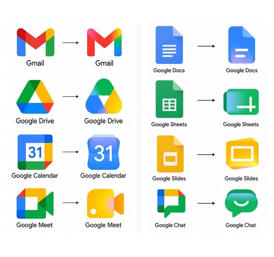 Google dévoile de nouveaux designs pour ses applications