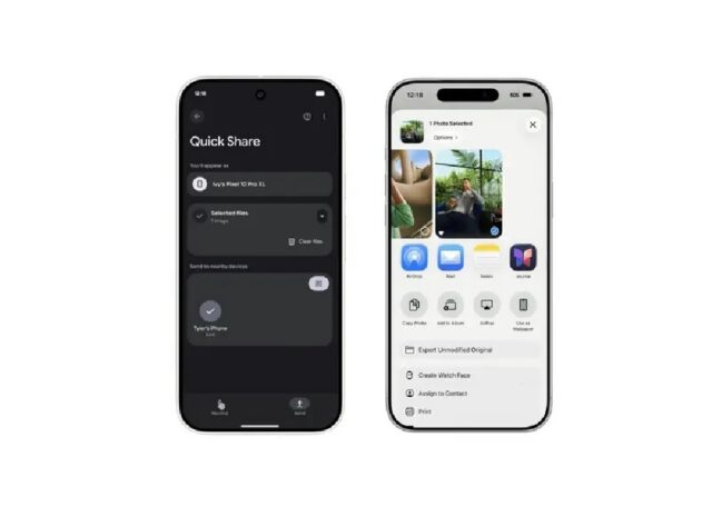 Quick Share Google facilite (enfin) le partage de fichiers entre Android et iPhone