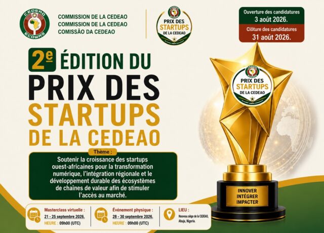 Prix des startups de la CEDEAO jusqu’à 30 000 $US à gagner Prix des startups de la CEDEAO jusqu’à 30 000 $US à gagner